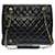 Superb Chanel Shopping Tote in black quilted leather, garniture en métal doré  ref.396179