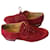 Mellow Yellow Derbies with glitter heels Dark red Leather Deerskin  ref.396209
