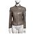 Marc Cain Leather jacket with 2 way zip