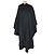 Yves Saint Laurent Schwarzer Wollmantel Cape - Ansicht 2
