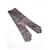 Yves Saint Laurent Handschuhe Silber Leder Größe 7,5  ref.397302