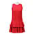 Vestido de saint laurent Roja Lana  ref.397305