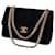Chanel Timeless Classique Vintage velvet bag Black  ref.397320