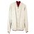 Canali Red & Cream Reversible Bomber Style Zipper Classic Zipper Jacket sz 56 Vermelho Cru - vista 2