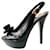 Fendi Allaccita black patent peep toes Patent leather  ref.398335