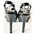 Fendi Allaccita peep toes vernice nera Nero - vista 7