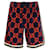 Gucci GG Monogram Chenille Shorts Blue Cotton  ref.398781
