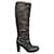 Dolce & Gabbana p boots 38 Dark brown Leather  ref.398802