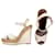 Christian Louboutin Louboutin platform espadrille wedges in natural canvas White Cream Cloth  ref.399187