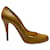Christian Louboutin Décolleté 868 Pumps in Brown Patent Leather Patent leather  ref.399221