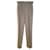 Pantalone Fendi in lana beige con bande laterali in raso panna Marrone Elastan  ref.399229
