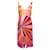 Vestido de festa Emilio Pucci em seda rosa com penas e cristais Multicor  ref.399314