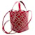 Alaïa Mini sac à œillets rouge à poignée supérieure Alaia Cuir  ref.399354