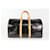 Louis Vuitton Bolsa de deporte Boston Vernis Mercer Keepall con monograma negro Cuero  ref.399369