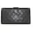 Chanel Portafoglio lungo in pelle nera trapuntata con logo CC CC a soffietto 11C1021  ref.399373