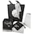 Chanel CC Classic Timeless Collana e orecchini Crystal SHW Set Argento