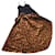 Autre Marque Conjunto de túnica de falda por encargo Dorado Burdeos Azul oscuro Seda Algodón Poliuretano  ref.399693