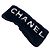 Fascia capelli Chanel pelliccia nera nuova Nero