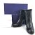 Stuart Weitzman Black Leather Ankle Mitten Plonge Boots - view 2