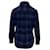 Autre Marque APC Kariertes Langarmhemd in Blauer Wolle Marineblau  ref.399943