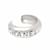 Chanel 96p Silver Logo Bangle Bracelet Cuff  ref.400298