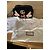 Borsa a mano Gucci Marmont Small in velluto nero e rosa Arancione Verde scuro Gold hardware - vista 8