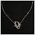 Collana Dior Oblique Logo Cristallo Swarovski Argento - vista 3