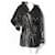 Chanel SUPER seltene schwarze Steppparkajacke Leder  ref.400412