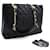 CHANEL Caviar GST 13" Grand Shopping Tote Chain Shoulder Bag Black Leather  ref.400986