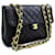 Chanel Jumbo caviale 11Trapunta nera con patta per borsa a tracolla grande catena Nero Pelle  ref.400988