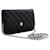 CHANEL Black Classic Wallet On Chain WOC Shoulder Bag Crossbody Leather  ref.400994