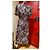 Vestido Kenzo de algodón negro blanco burdeos - vista 2