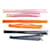 NEUF LOT 3 BRACELETS BOUCHERON POUR MONTRE REFLET EN TISSU ROSE ORANGE ET GRIS Multicolore  ref.401263