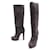 SAPATOS CHRISTIAN LOUBOUTIN BOOTS 40.5 SAPATOS BROWN SUEDE SUEDE BOOTS Marrom Suécia  ref.401296