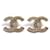 NEW CHANEL CC LOGO & STRASS A EARRINGS86504 GOLD METAL EARRINGS Golden  ref.401305