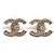 ORECCHINI CHANEL CC LOGO E STRASS A86504 ORECCHINI IN METALLO ORO D'oro