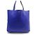 Double sens Hermès BORSA A MANO SENSE foderata HERMES 36 BORSA SHOPPER IN PELLE BLU E GRIGIA CLEMENCE - vista 2