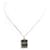 CHANEL BOUTIQUE RUE CAMBON CHARM PENDANT + SILVER NECKLACE CHAIN 925 NECKLACE Silvery Metal  ref.401335
