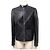 Hermès HERMES JACKE MIT PFERDEKOPFMUSTER T50 M LAMMLEDERJACKE Schwarz