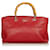 Gucci Red Bamboo Shopper Ledertasche Braun Rot Kalbähnliches Kalb  ref.401522