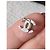 Chanel CC F18Orecchini di cristallo classici senza tempo con logo V Argento - vista 5