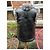 Chaqueta sublime reversible de piel de cordero Hironaé Negro Gris antracita - vista 5