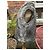 Chaqueta sublime reversible de piel de cordero Hironaé Negro Gris antracita - vista 9