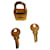 Cadeado de aço dourado Hermès para bolsa hermès kelly, Gold hardware  ref.402217