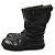 [Usagé] ANN DEMEULEMEESTER Bottes d'ingénieur en cuir Chaussures Noir