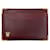 Rolex card holder in burgundy red leather Dark red  ref.402374