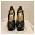 Yves Saint Laurent Merceditas Tribute de charol negro Blanco  - vista 5