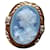 Autre Marque blue agate cameo Yellow gold  ref.403038