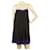 Alexander Wang Mini vestido negro y morado con tirantes finos talla 4 Púrpura Seda  ref.403264