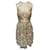 Needle & Thread Sleeveless Lace Dress in Beige Silk  ref.403490
